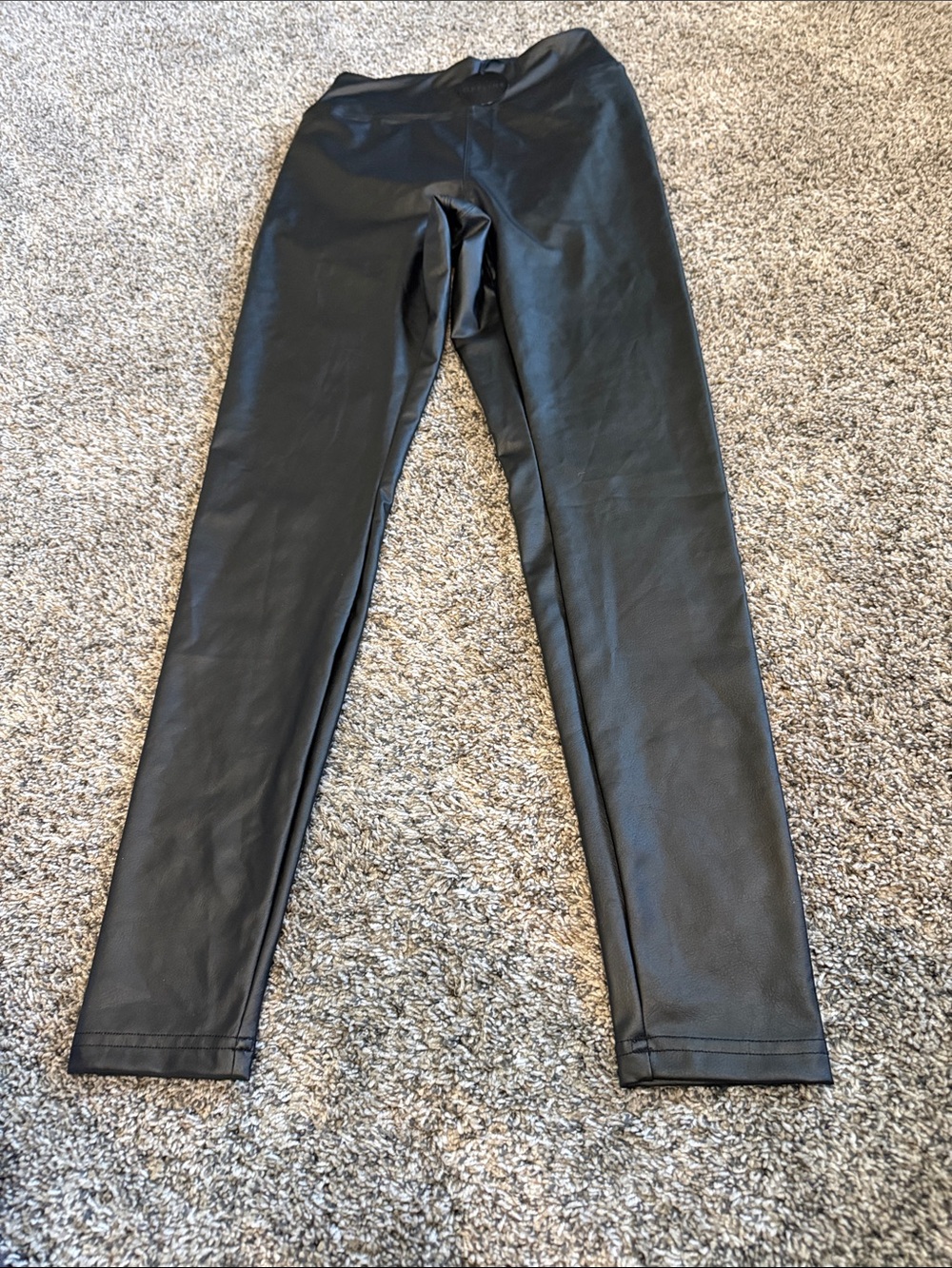 aerie Black Faux Leather Leggings